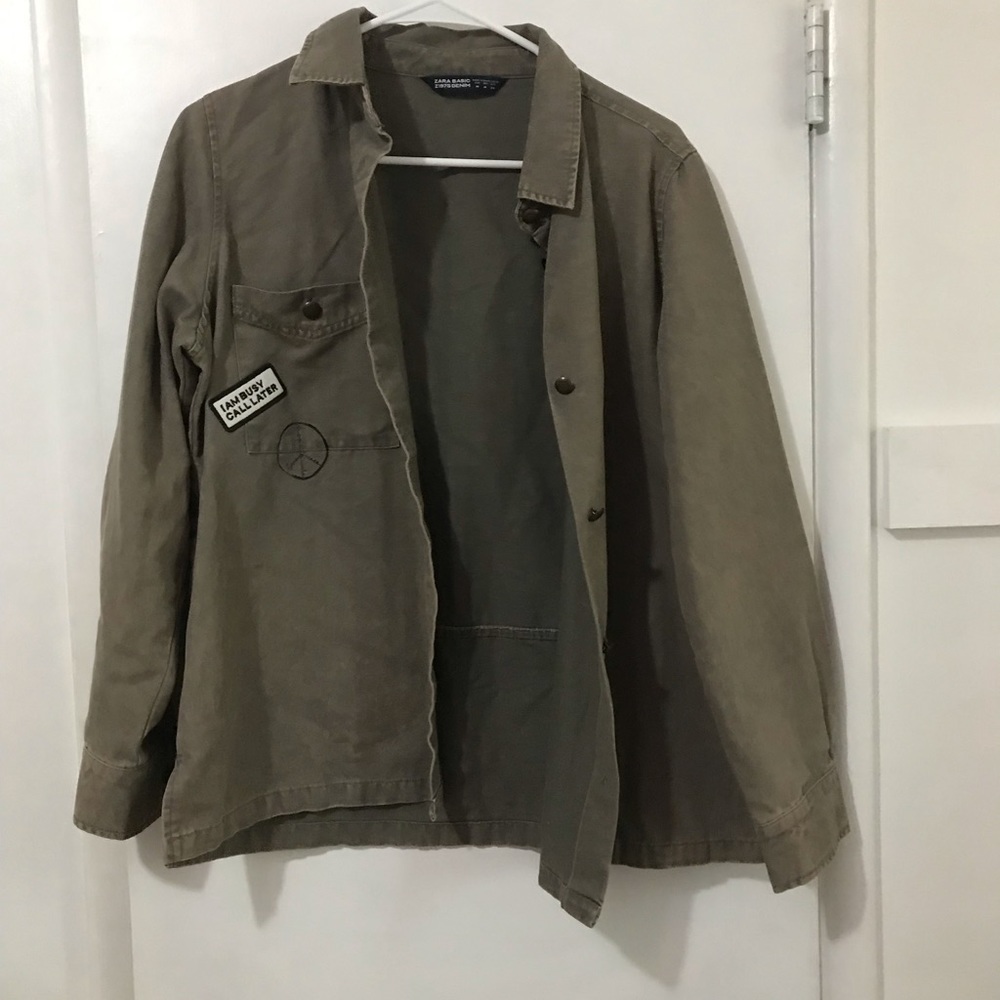 Zara Basic denim shirt jacket